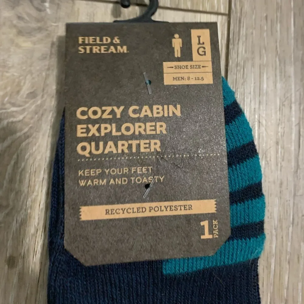 2 pairs Field & Stream Men's Cozy Explorer Quarter Socks